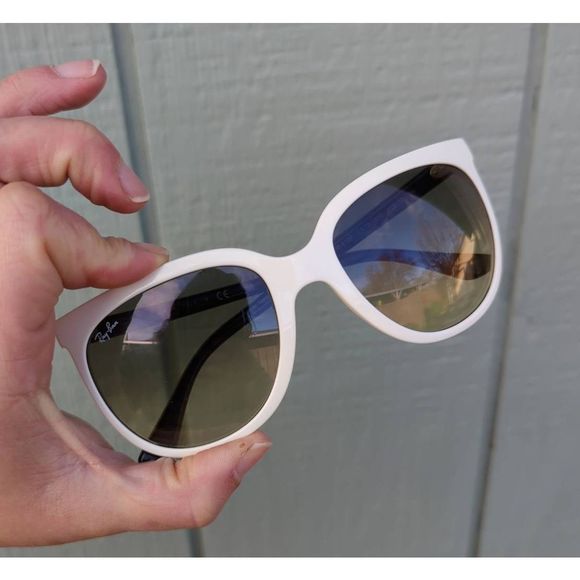 Ray-ban CATS 1000 Colormix White and Black Oversized Sunglasses - Picture 5 of 7